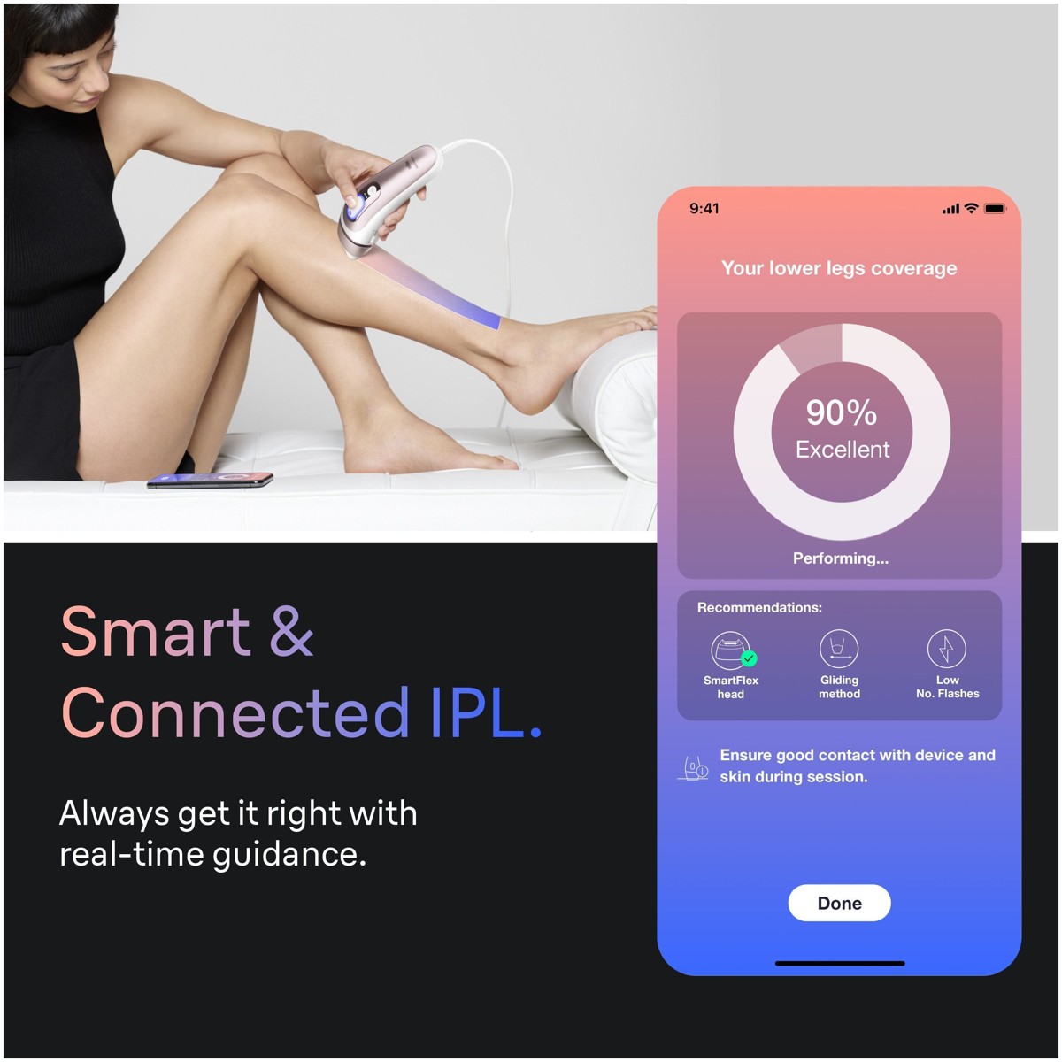 Braun - Smart IPL Skin i·expert Ontharing voor thuis, met app, 2 slimme opzetstukken - Wit/Bronze — foto 8