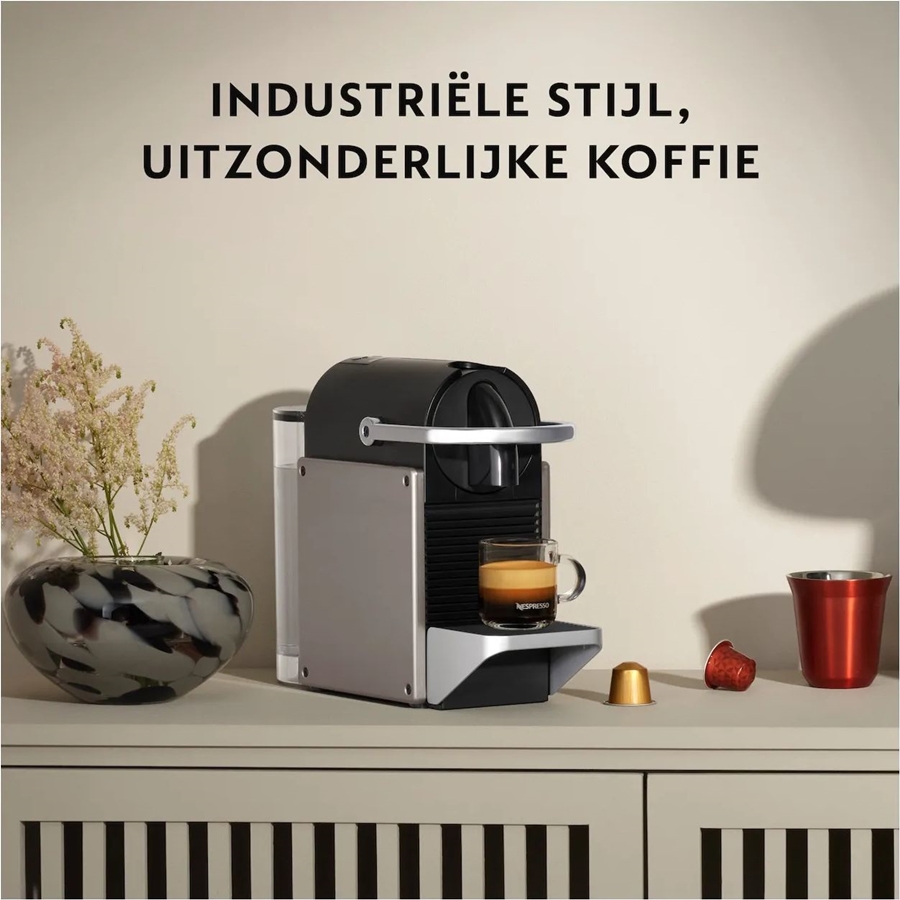 KRUPS Nespresso XN306T Pixie Koffiecupmachine - Titan — foto 6