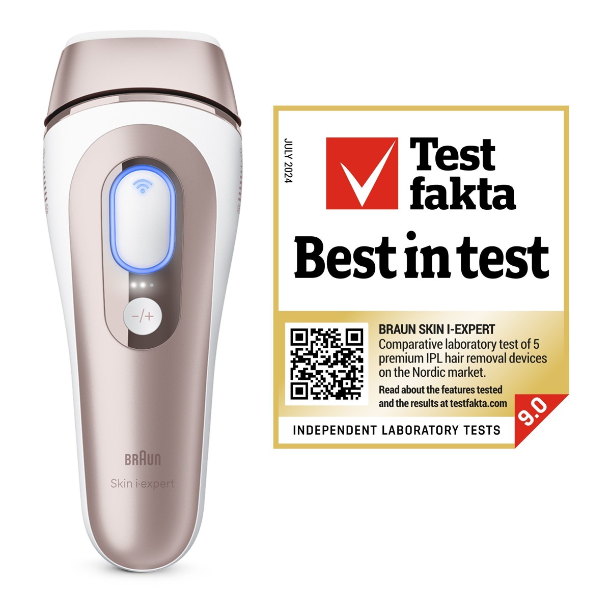 Braun - Smart IPL Skin i·expert Ontharing voor thuis, met app, 2 slimme opzetstukken - Wit/Bronze — foto 9