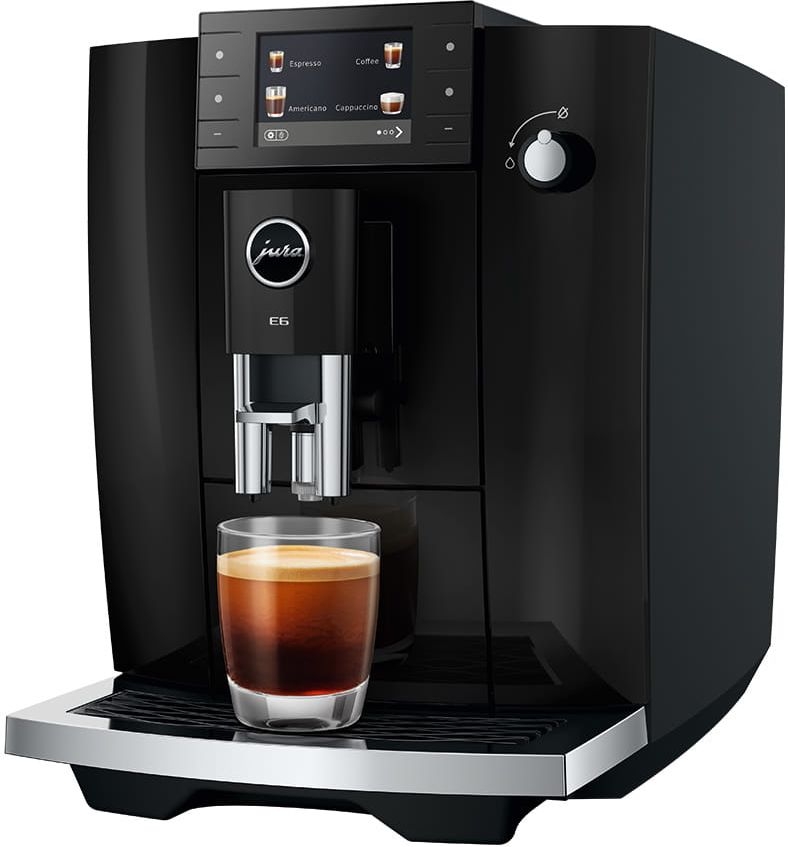 JURA E6 Piano Zwart (ED) Volautomatische Koffiemachine