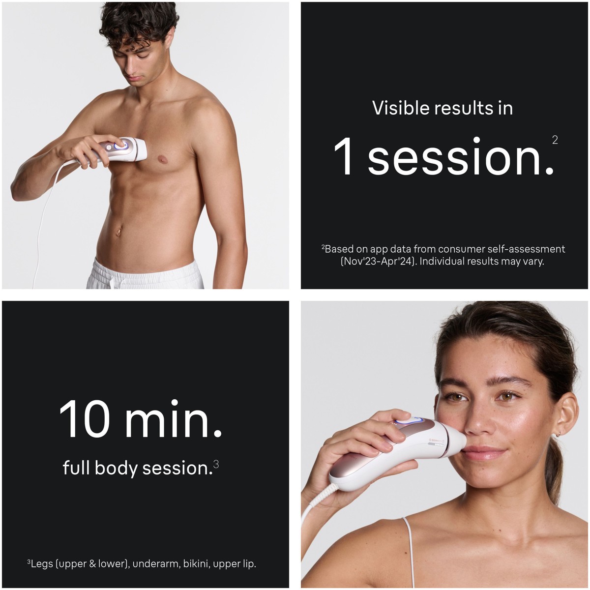 Braun - Smart IPL Skin i·expert Ontharing voor thuis, met app, 2 slimme opzetstukken - Wit/Bronze — foto 2