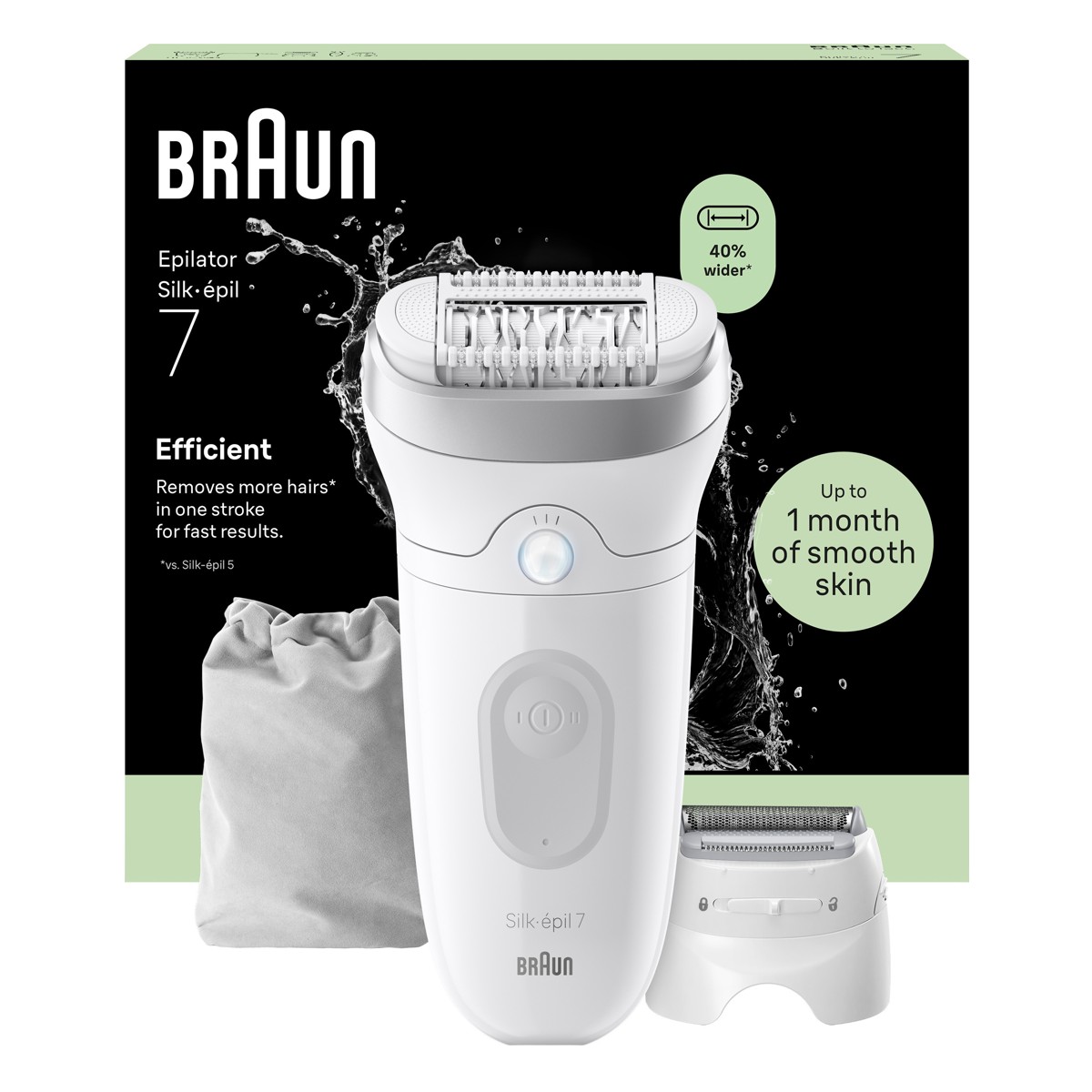 Braun - Silk·épil 7, Wet & Dry Epilator, 7-041 - Zilver/Grijs